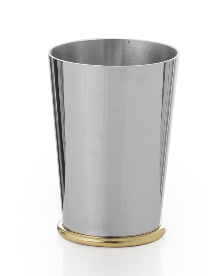 Image 1 of 1: Calla Lily Metal Toothbrush Holder
