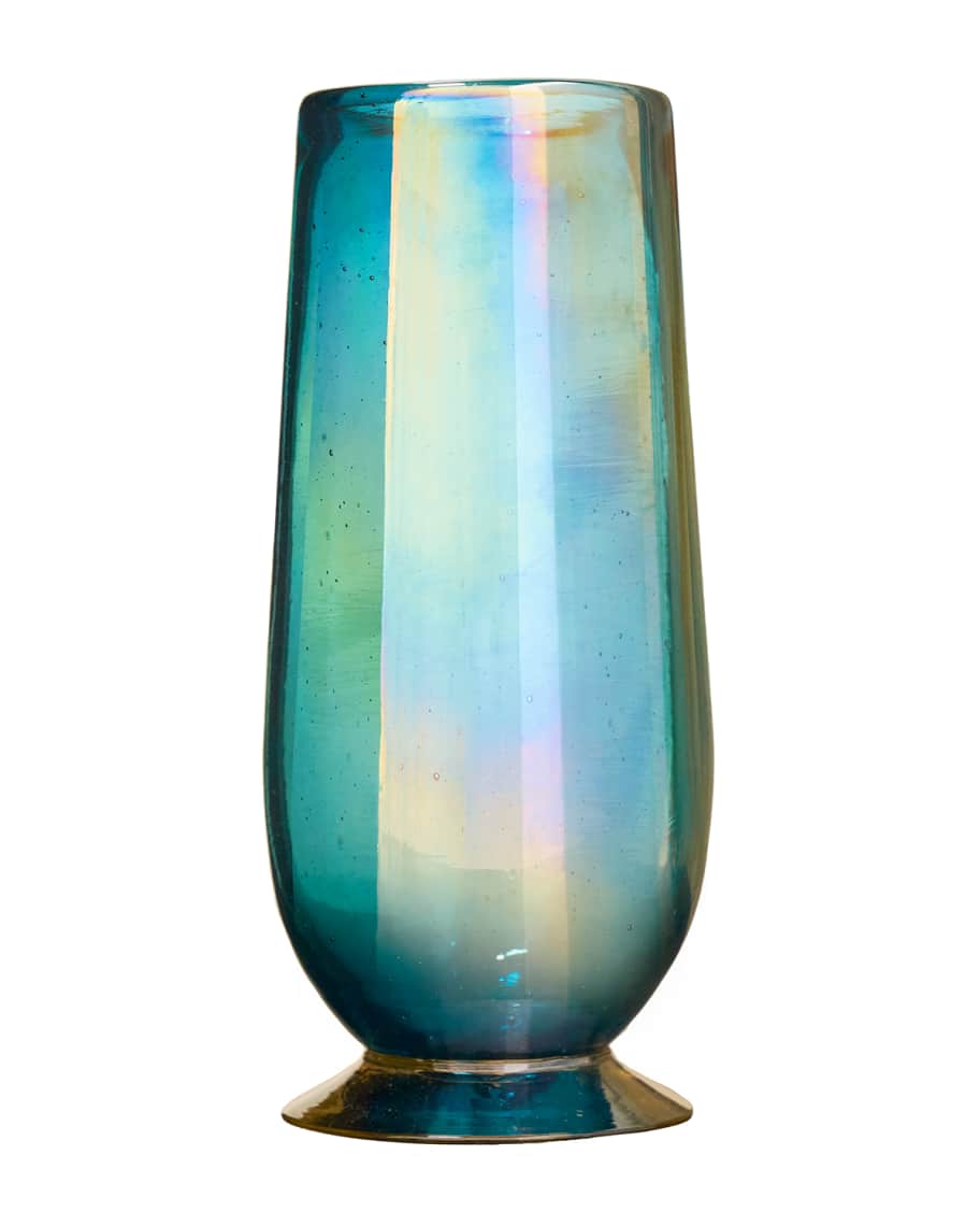 Image 1 of 1: Tio Opalescent Drinking Glass - Turquoise