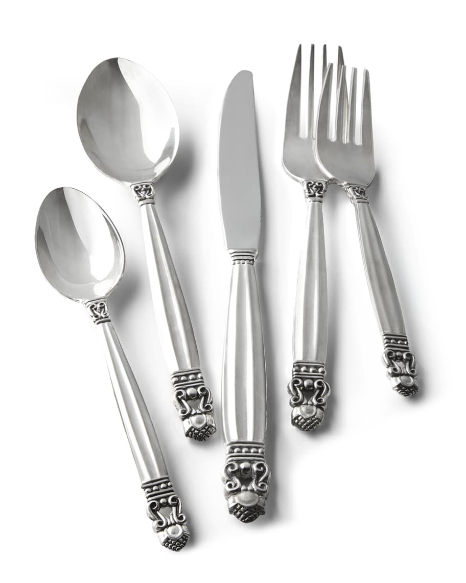 Godinger 65 Piece Old Copenhagen Silver Plated Flatware Service Horchow