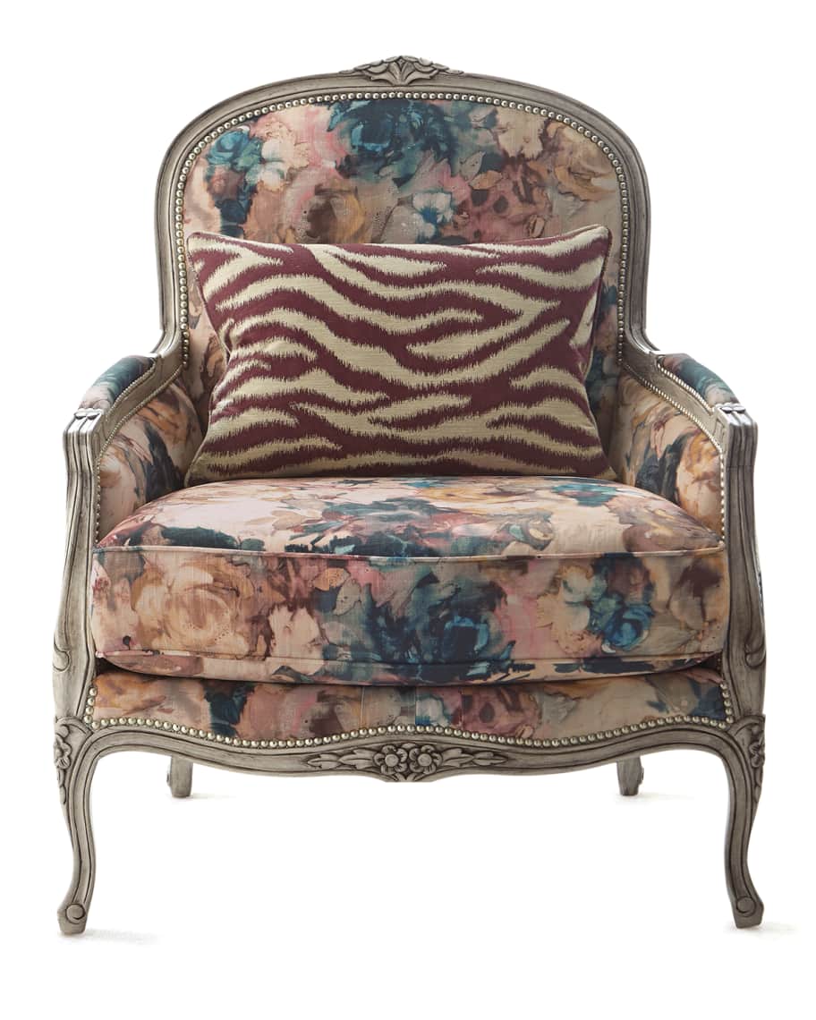 Image 2 of 5: Windsor Floral Bergere Chair