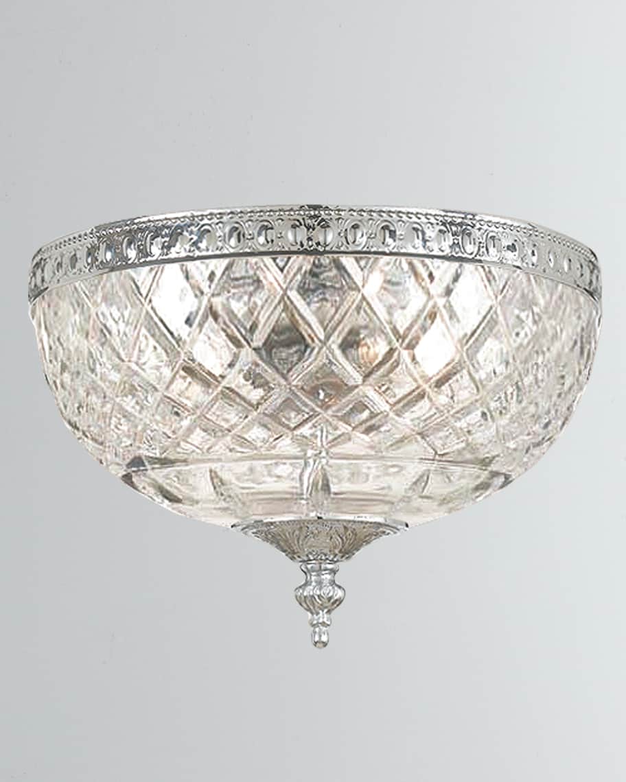 Image 1 of 3: 2-Light Crystal Ceiling Mount