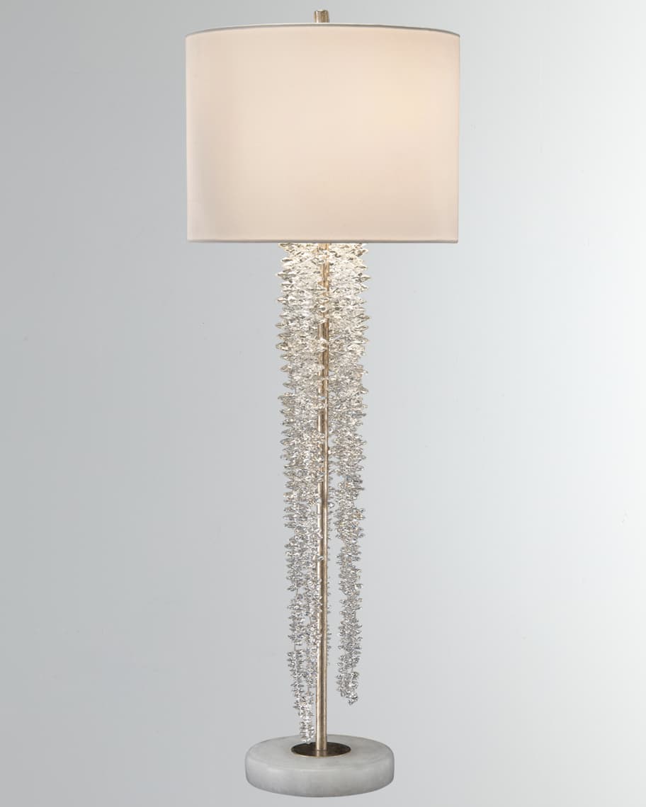 Crystal waterfall floor lamp top