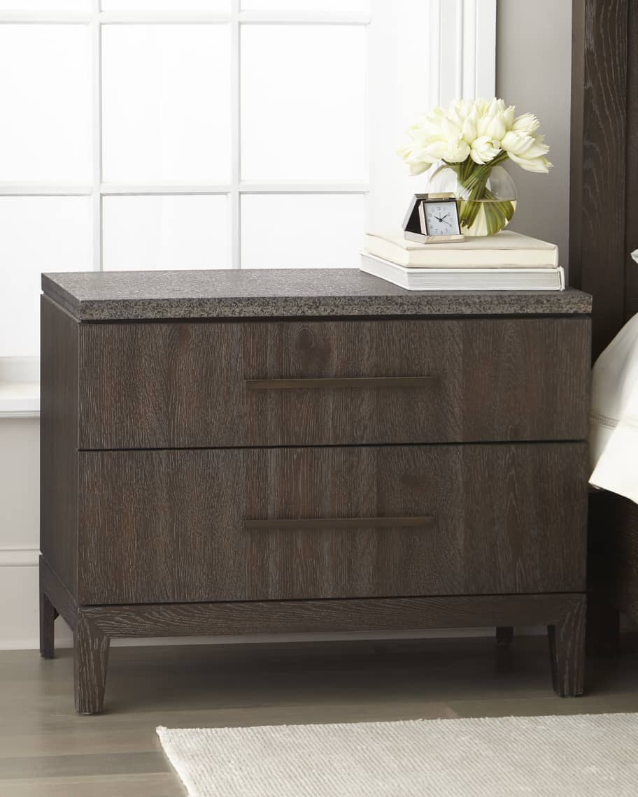 Hooker Furniture Liesel Stone Top Night Stand Horchow