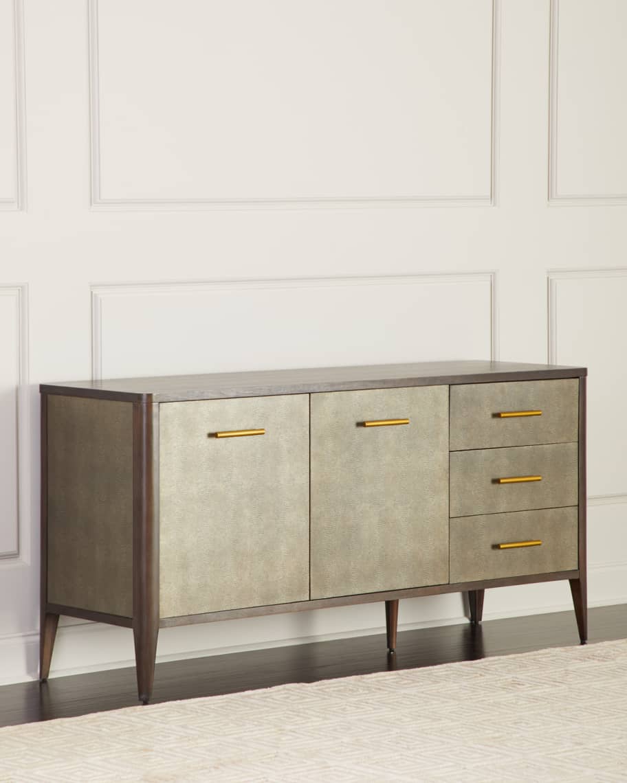 Image 2 of 5: Townes Leather-Trim Buffet