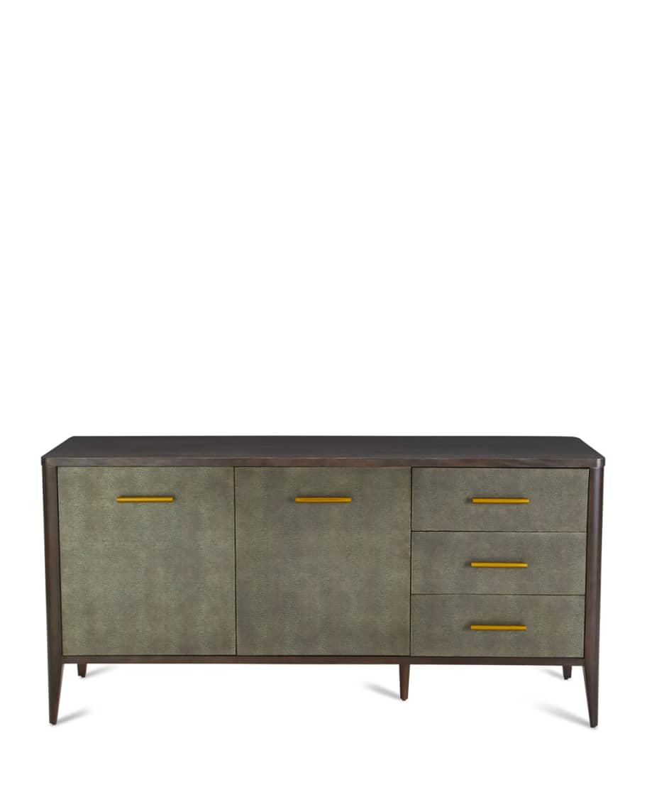Image 3 of 5: Townes Leather-Trim Buffet