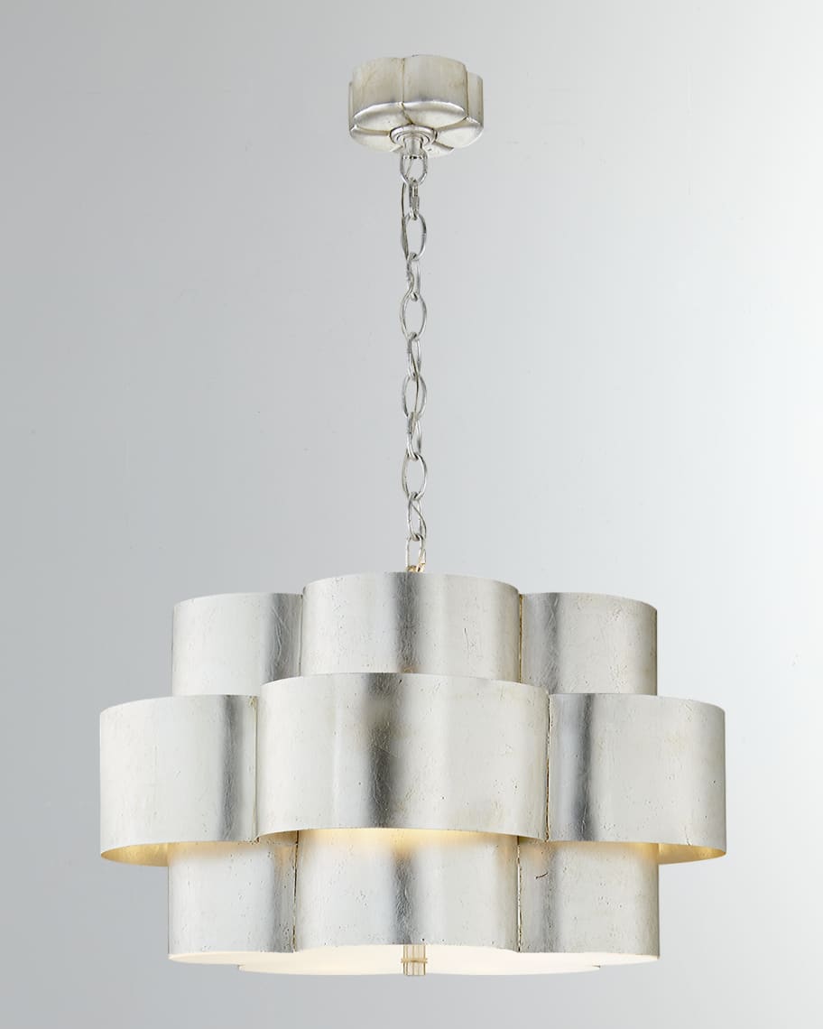 Visual Comfort Arabelle Hanging Shade Burnished Silver Leaf
