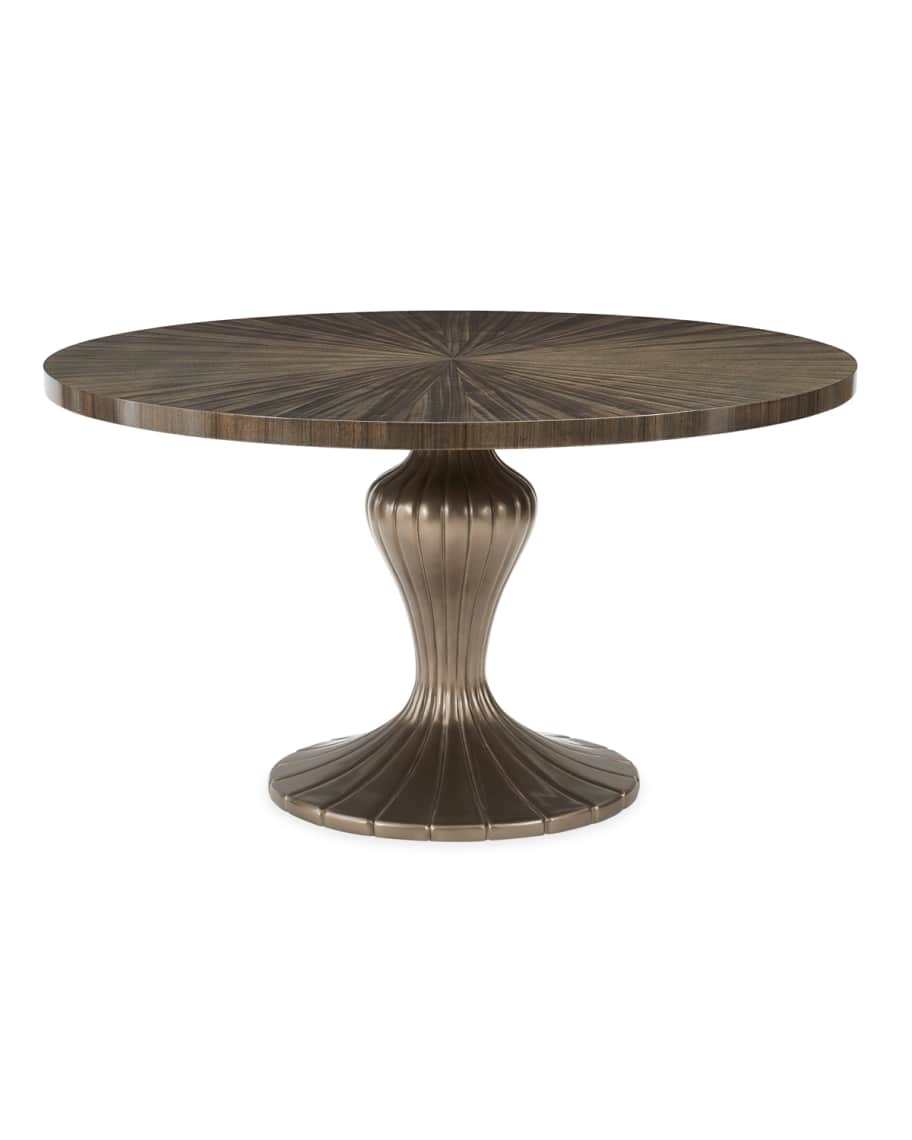 Image 2 of 4: Round Table Discussion Dining Table
