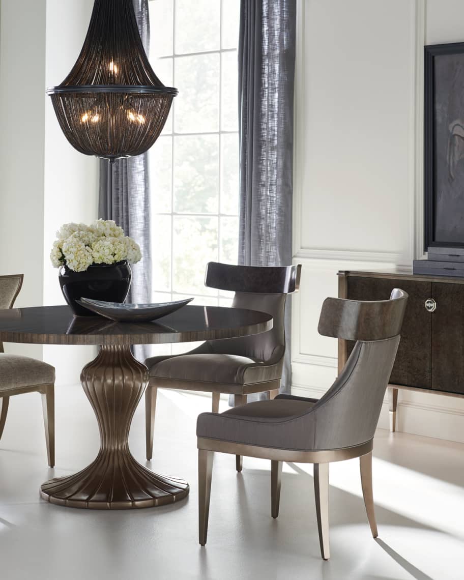 Image 1 of 4: Round Table Discussion Dining Table