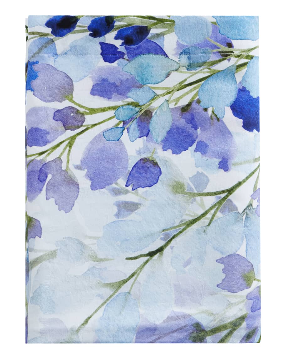 Anne de Solene Wisteria 300 ThreadCount Flat Sheet, Queen Horchow