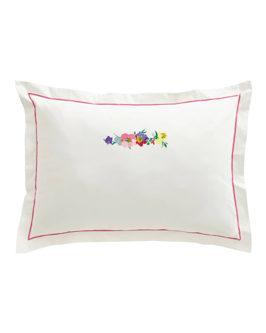 Image 1 of 2: Farandole Embroidered 200 Thread-Count Sham