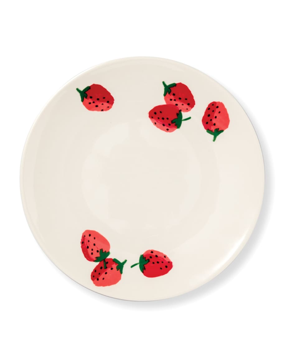 Image 1 of 2: strawberries salad plate