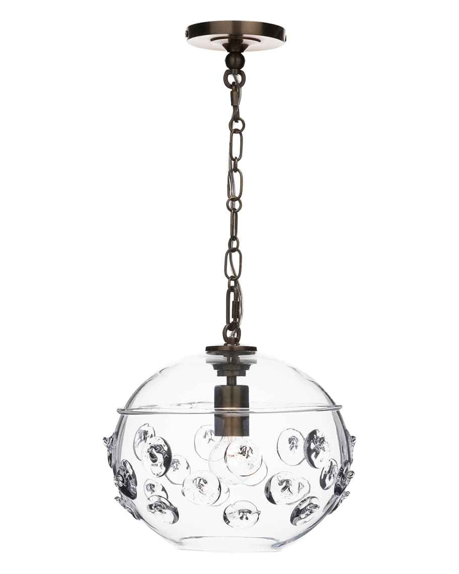 Image 1 of 1: Florence Globe Pendant Light in Brass