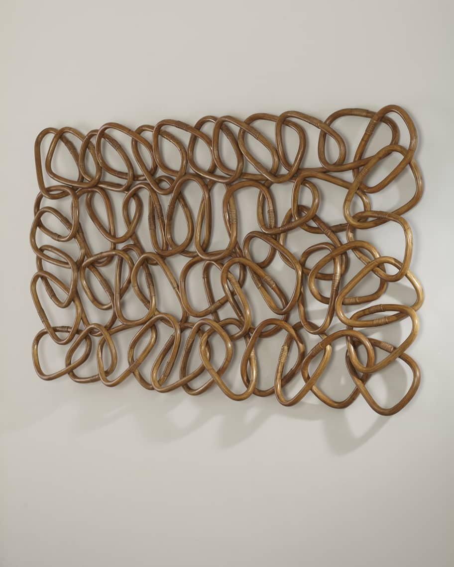 Image 3 of 4: Palisades Rattan Wall Decor