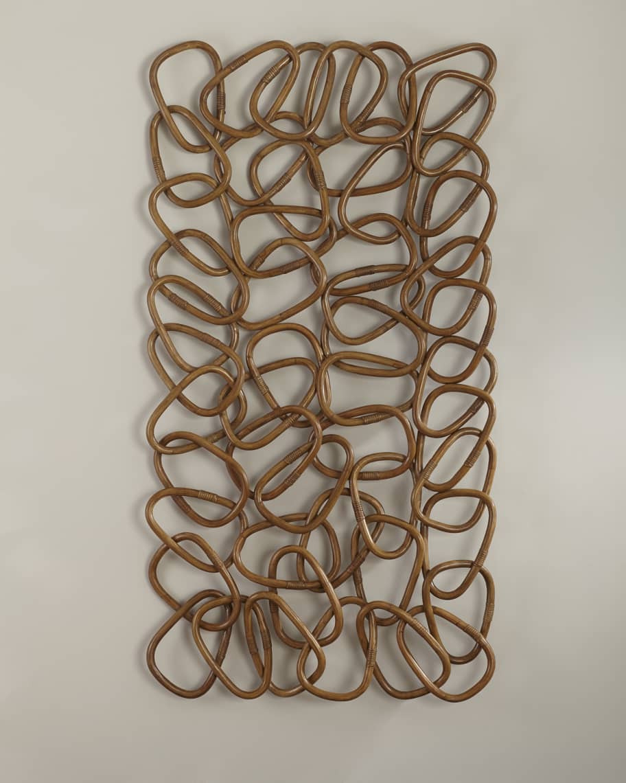 Image 1 of 4: Palisades Rattan Wall Decor