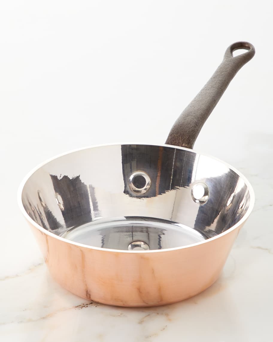 Duparquet Copper Cookware Solid Copper Silver-Lined Splayed
