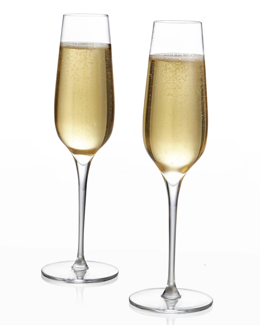 Image 2 of 2: Vie Champagne Flutes, Set of 2