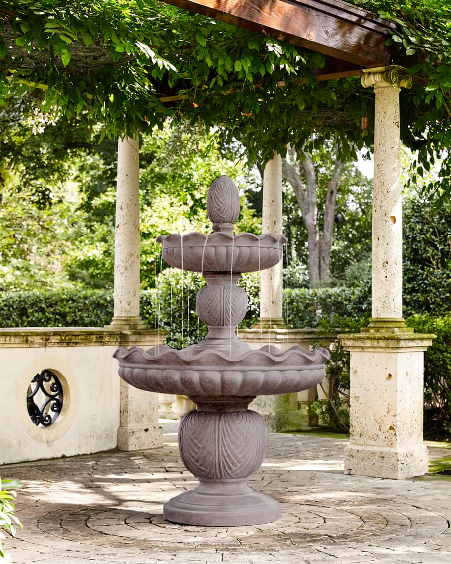 Image 1 of 2: Stonecast 2-Tier Fountain