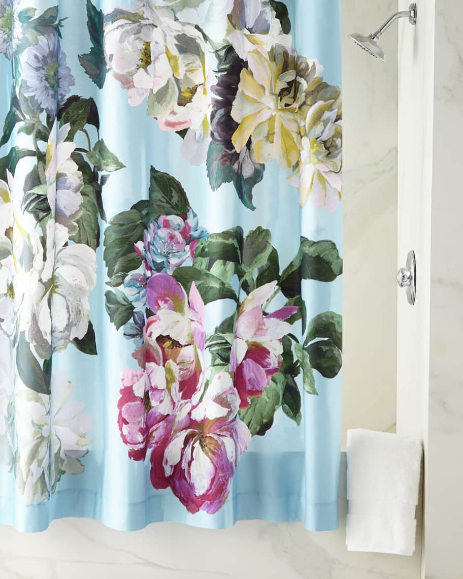 Image 1 of 1: Delft Flower Sky Shower Curtain