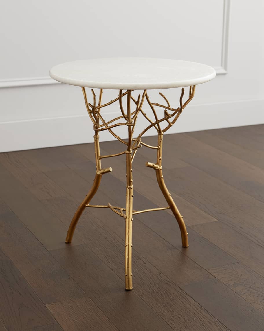 Sara Granite Top Side Table Horchow