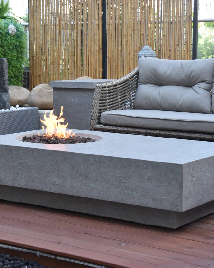 Image 1 of 2: Metropolis Outdoor Fire Table, LP Gas