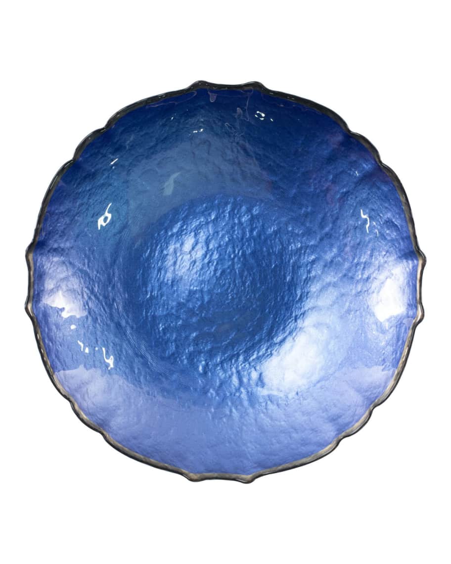 Image 2 of 2: Pastel Glass Medium Bowl, Cobalt