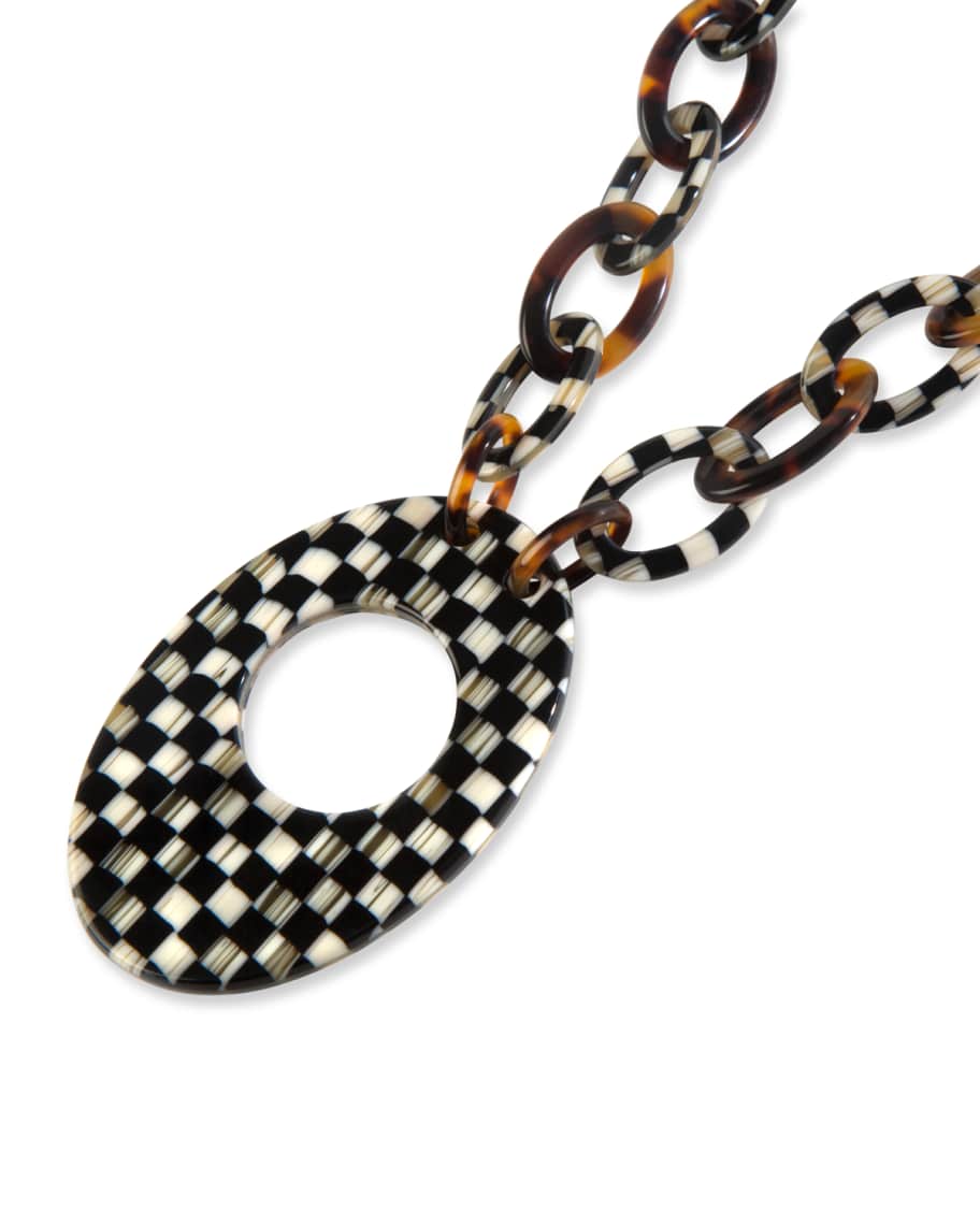 Image 2 of 2: Liaison Courtly Check Reader Necklace