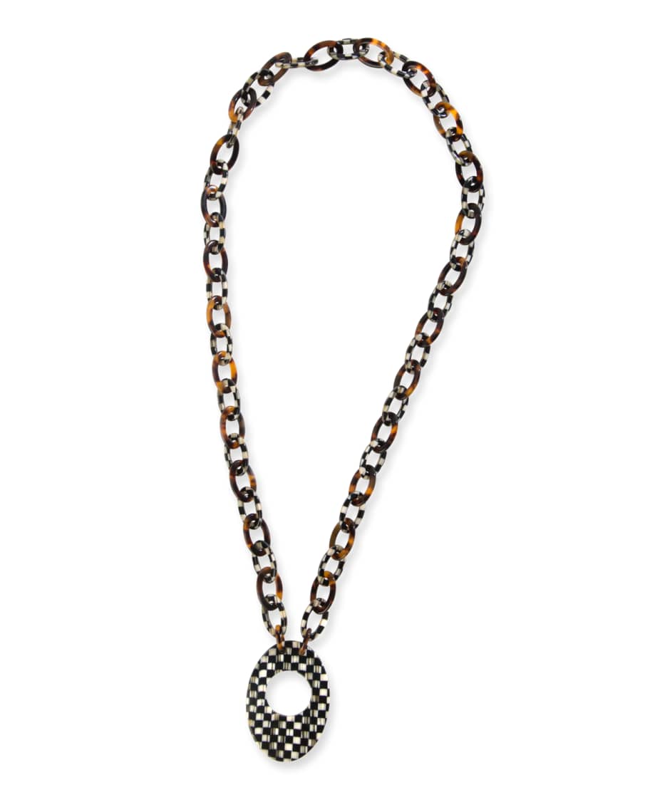 Image 1 of 2: Liaison Courtly Check Reader Necklace