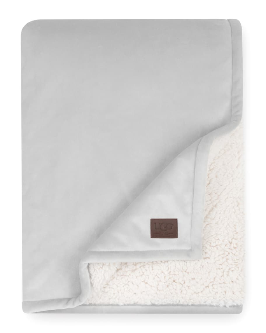 Bliss Reversible Sherpa Throw Blanket
