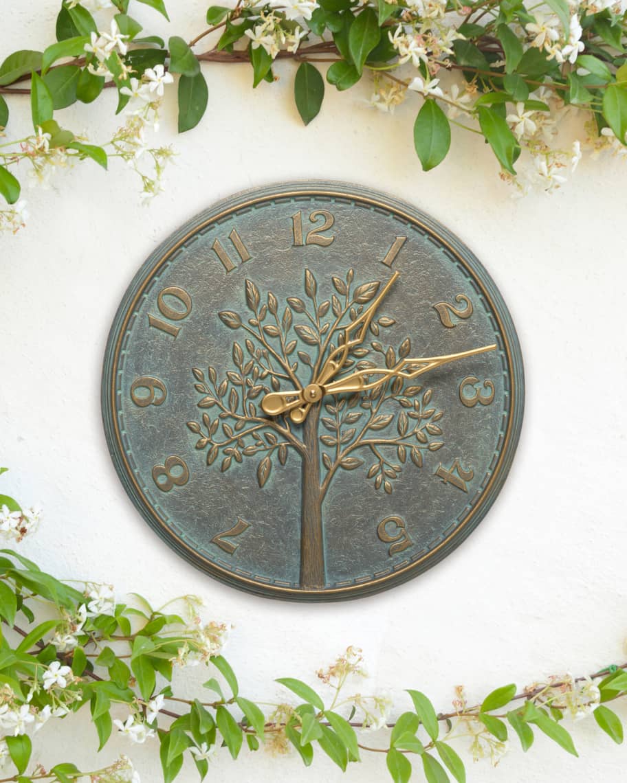 Image 1 of 2: Tree of Life 16" Indoor/Outdoor Wall Thermometer