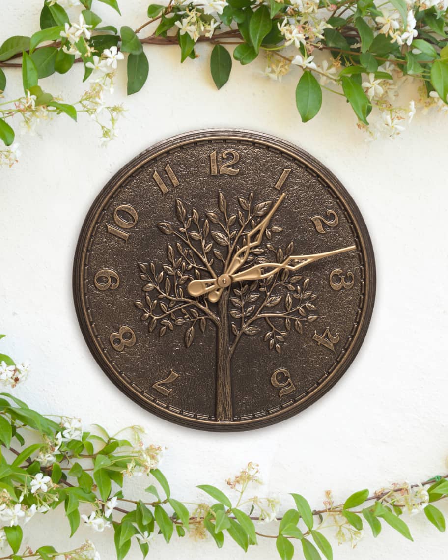 Image 1 of 3: Tree of Life 16" Indoor/Outdoor Wall Clock