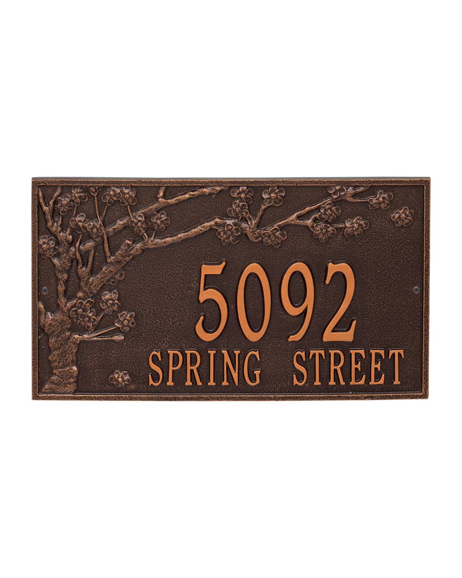 Image 1 of 1: Personalized Spring Blossom Address Plaque