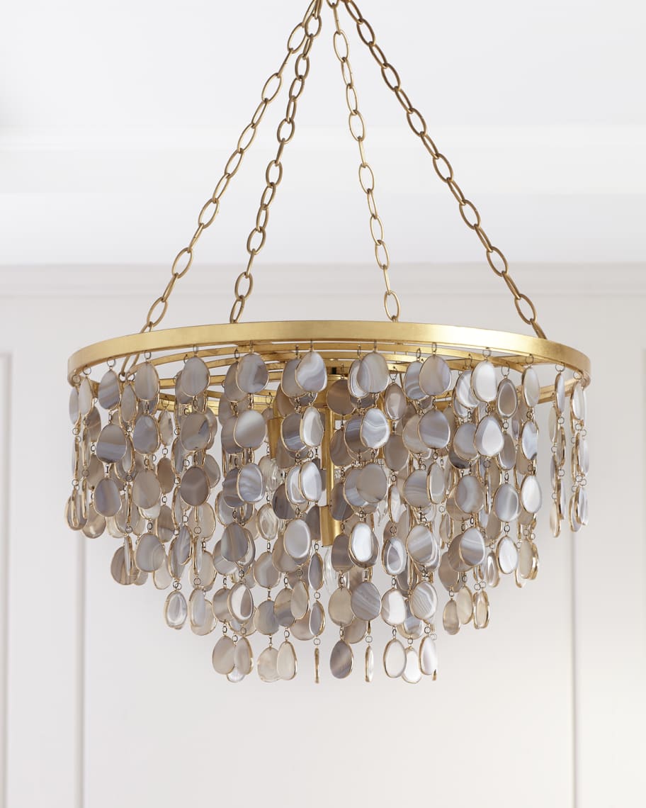 Agate chandelier top