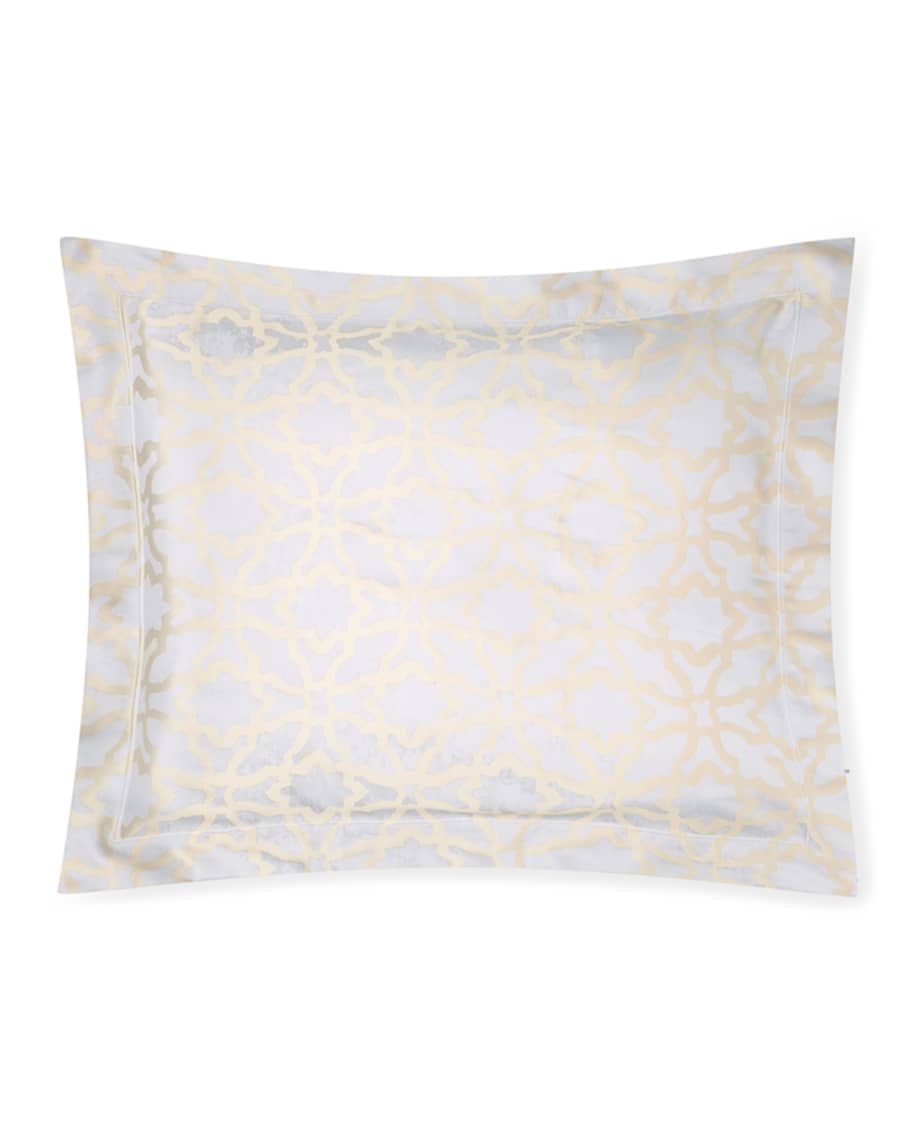 Sferra Champagne Geometric Continental Sham Horchow