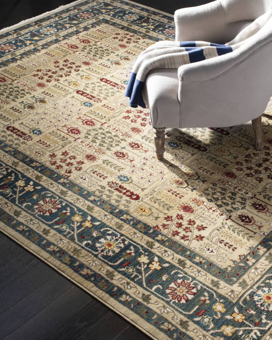 Image 1 of 3: Marqaux Navy Power-Loomed Rug, 10' x 13'