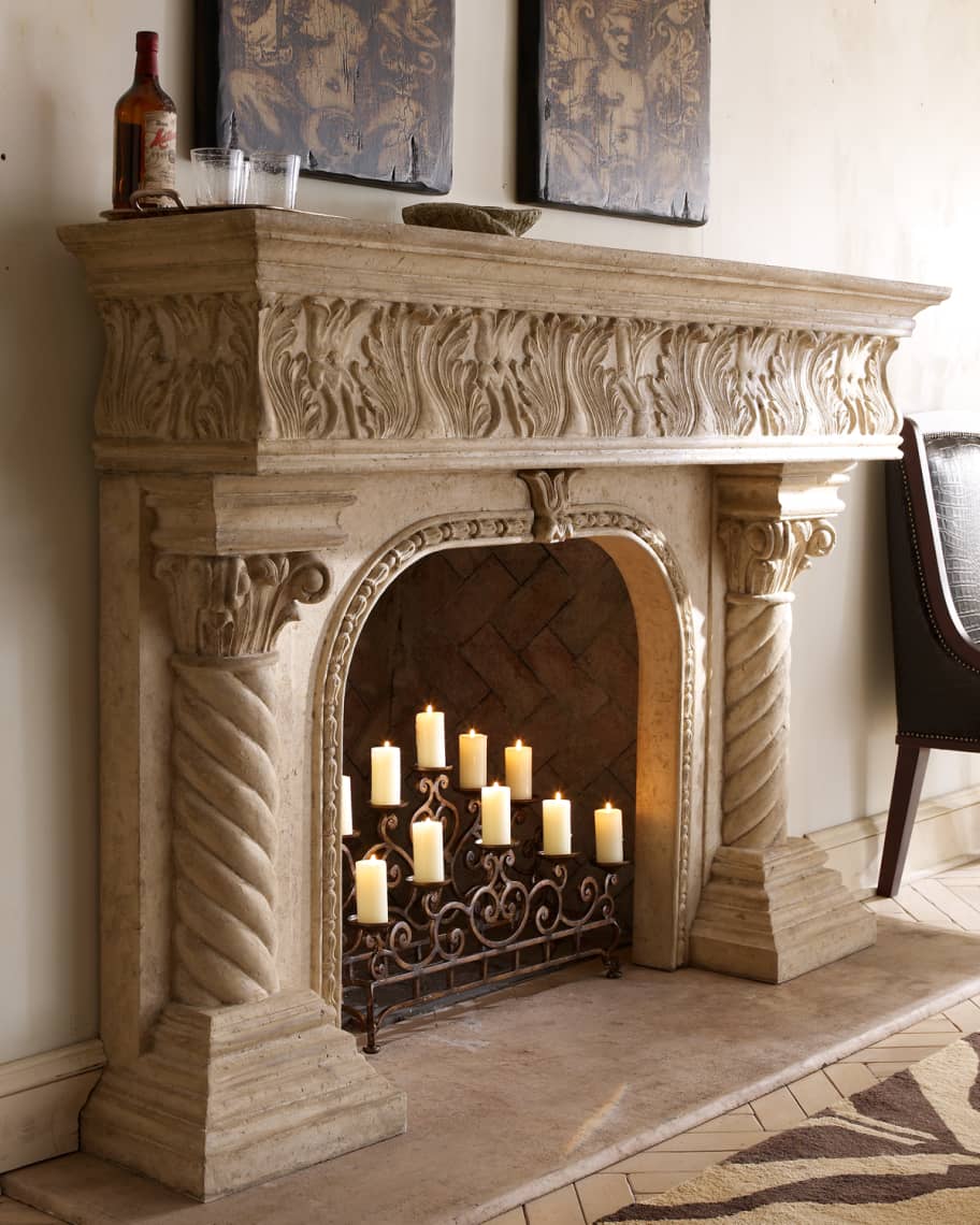 Neiman Marcus Caesar Fireplace Surround | Horchow