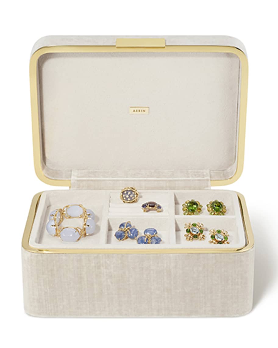 Image 2 of 4: Beauvais Velvet Jewelry Box