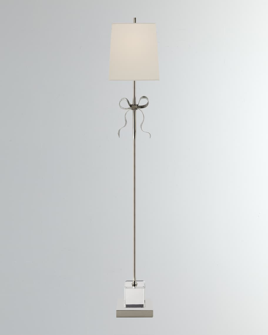 Image 1 of 1: Ellery Grosgrain Bow Floor Lamp