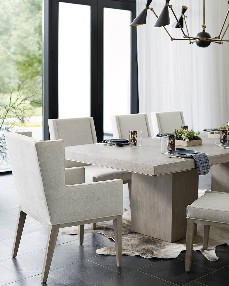 Bernhardt linea double pedestal dining table clearance