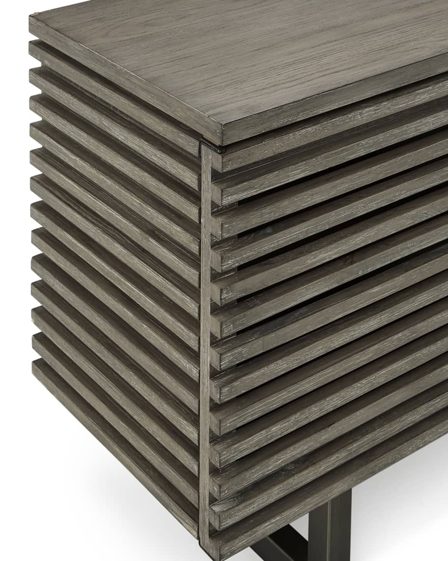 Image 3 of 3: Louvered Entertainment Console