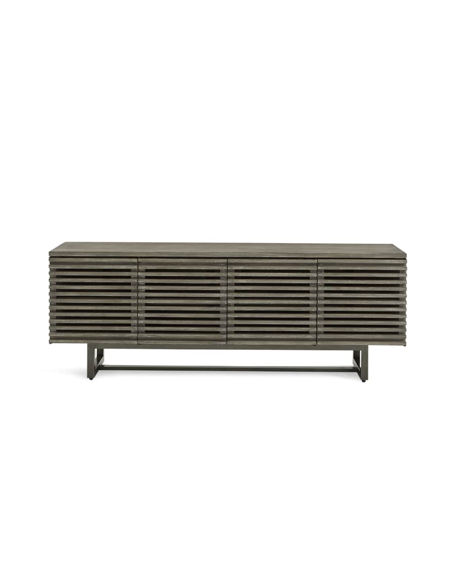 Image 1 of 3: Louvered Entertainment Console