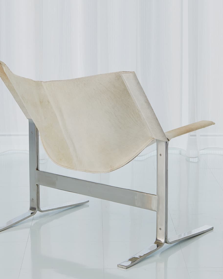 Image 3 of 3: Cantilever Hair on Hide Chair