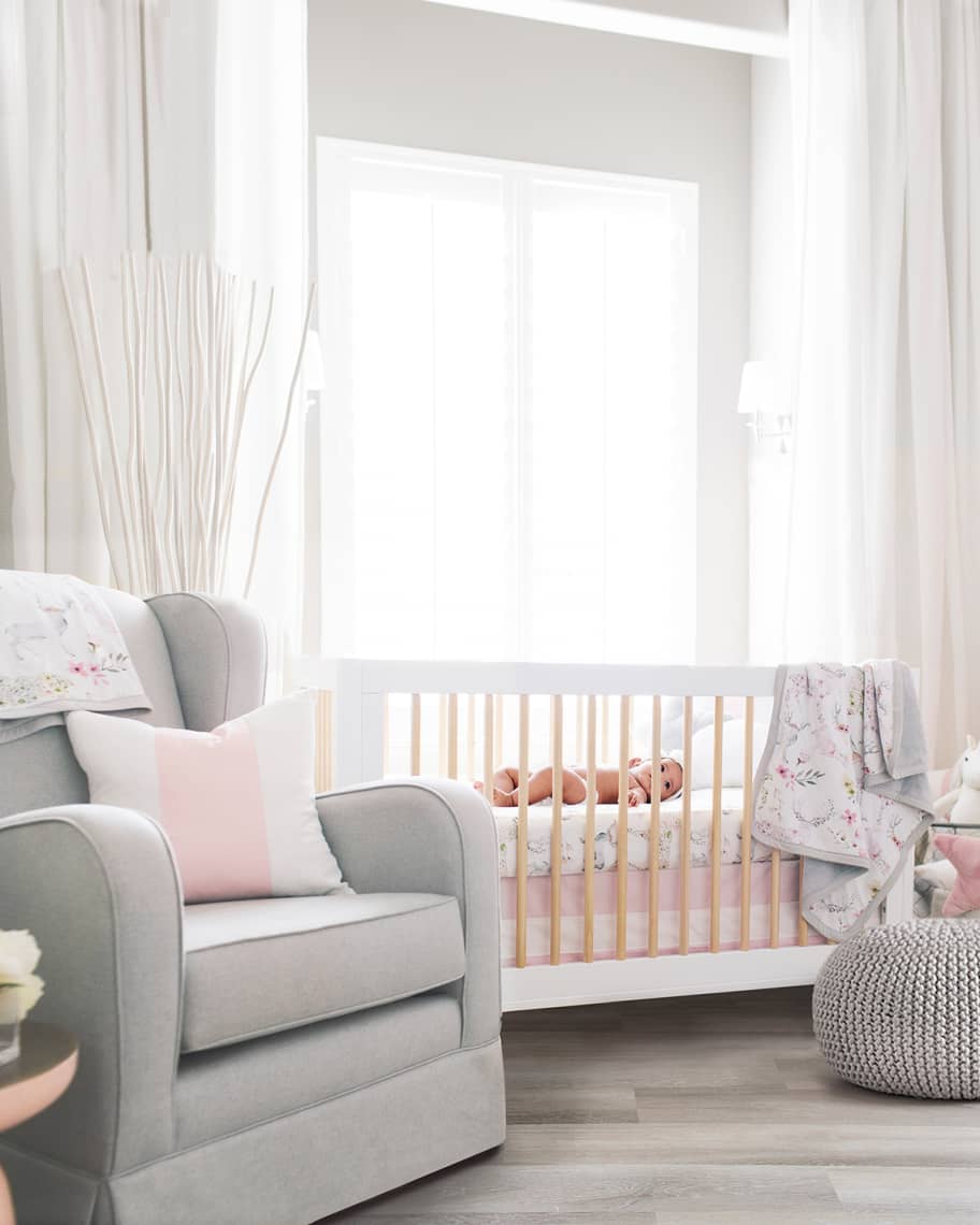 Image 2 of 4: Fawn Jersey Standard Crib Sheet
