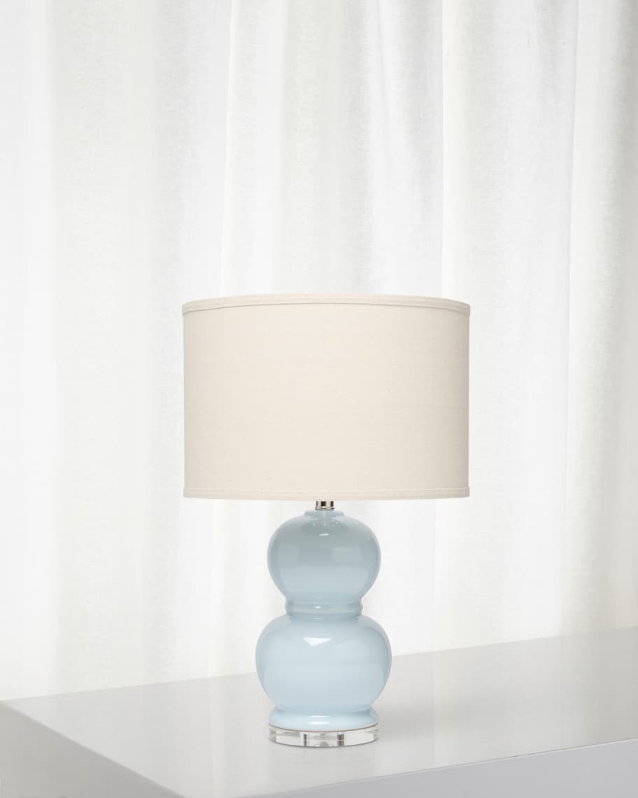 Jamie Young Bubble Ceramic Table Lamp Starlight Blue