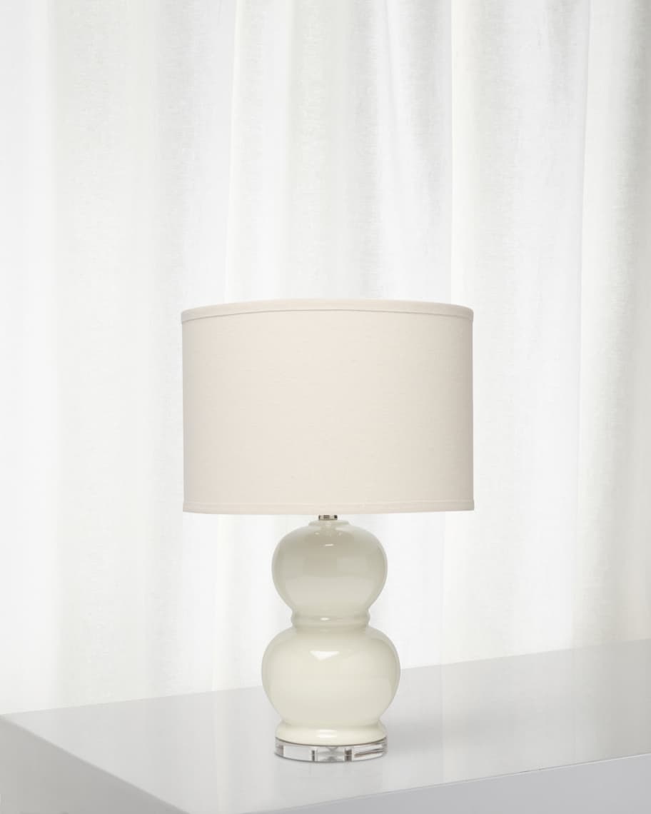 Jamie Young Bubble Ceramic Table Lamp Winter White