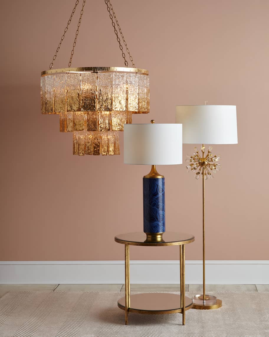 John-Richard Collection Twilight 16-Light Glass Chandelier