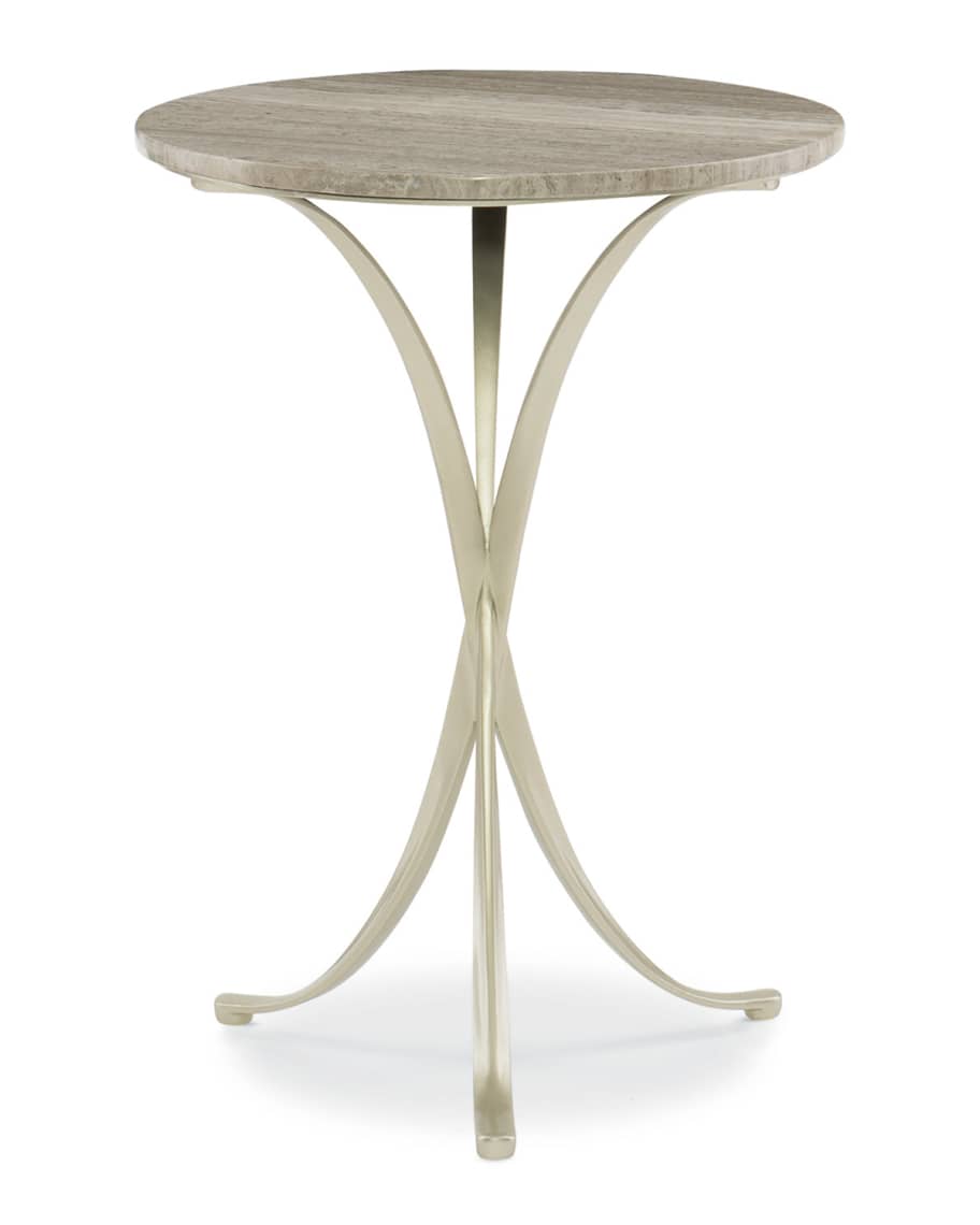 Image 2 of 2: Rolling Stone Accent Table