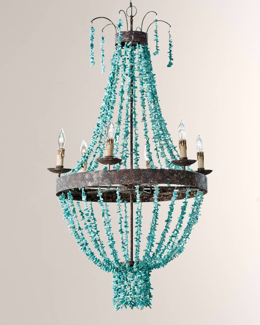 Turquoise chandelier shop