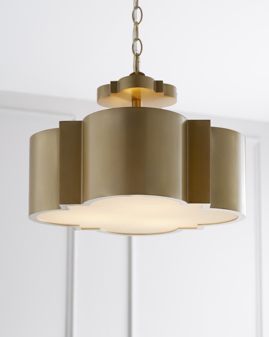 Image 2 of 3: Wyatt 3-Light Dual Ceiling Mount Chandelier