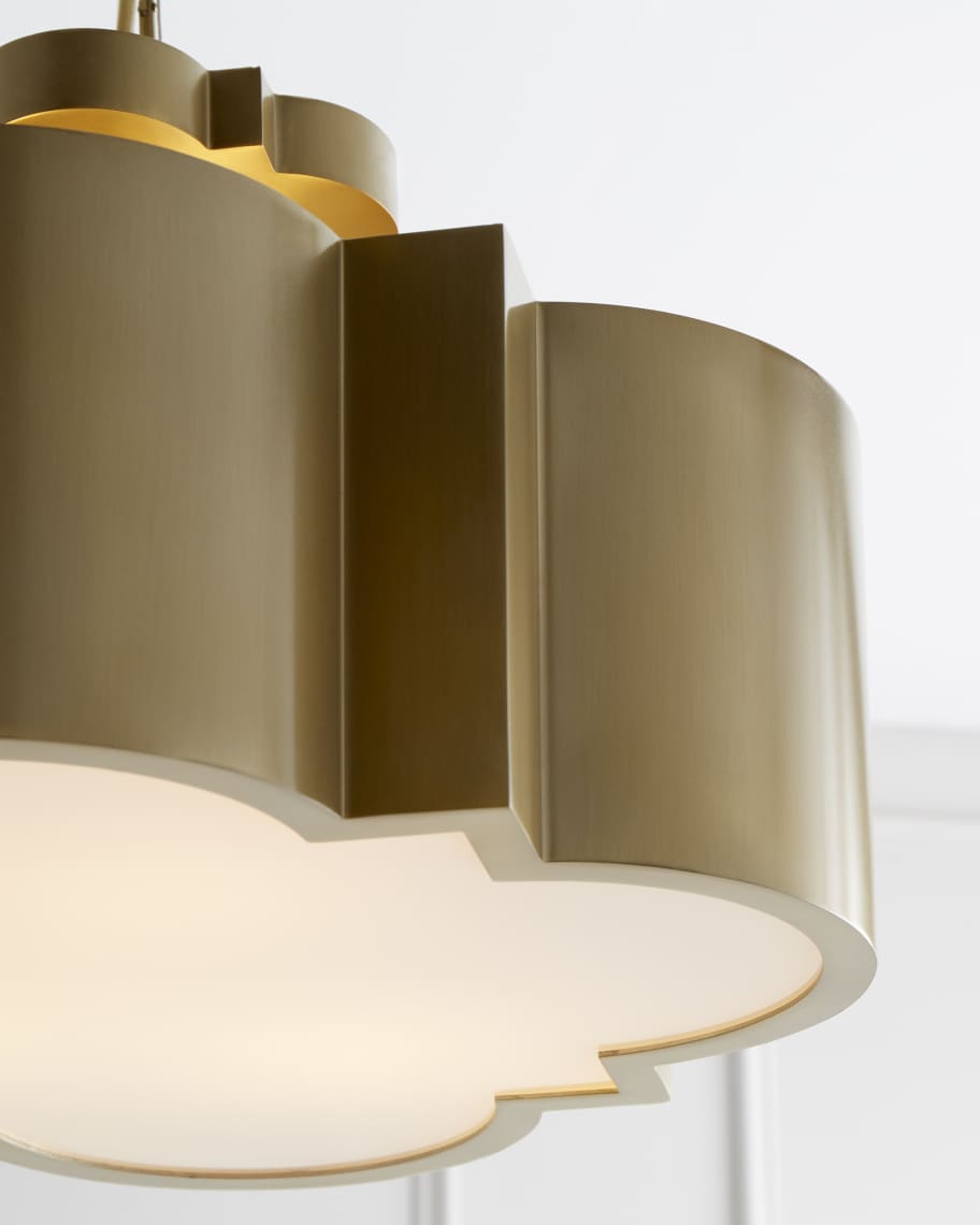 Image 3 of 3: Wyatt 3-Light Dual Ceiling Mount Chandelier