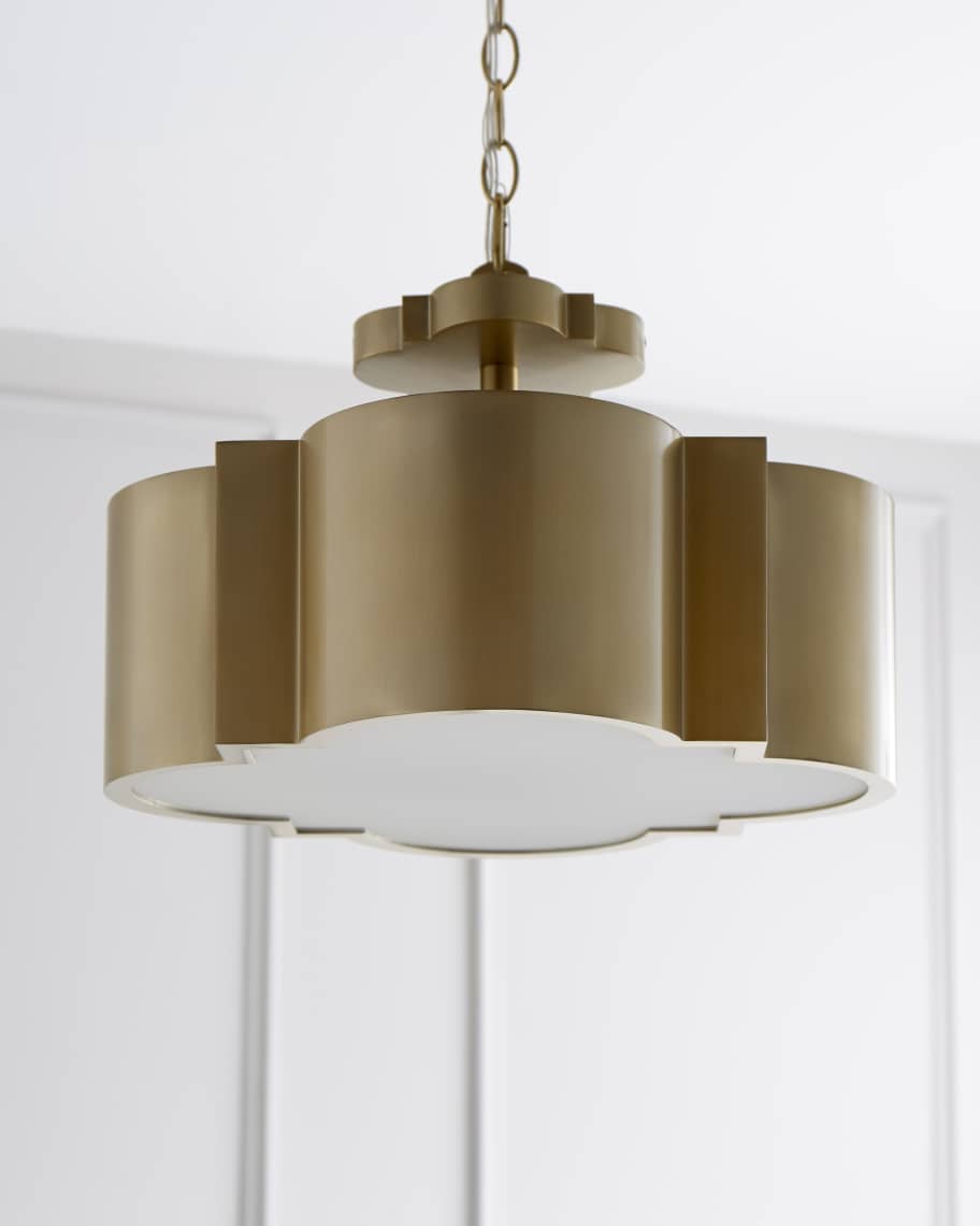 Image 1 of 3: Wyatt 3-Light Dual Ceiling Mount Chandelier